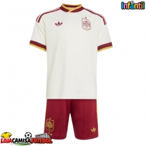 Camisa de Futebol Espanha Equipamento Secundário Infantil Mundo 2026 Manga Curta (+ Calças curtas)